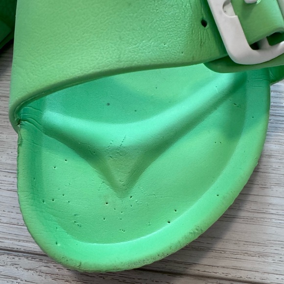 Birkenstock Madrid Eva Sandals Women Sz 9 / 39 Bright Green Brach Water Vacation - Picture 4 of 10
